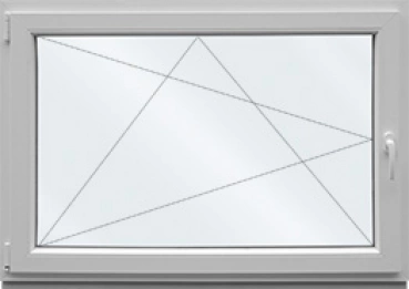 Kellerfenster VEKA 60x50cm Dreh-kipp links
