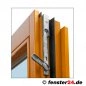 Preview: IV68 Holz Terrassentür 2 flügelig, Breite 1385mm x wählbare Höhe, weiß lackiert mit Dreh Kipp und DrehStulp