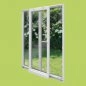Preview: Parallel-Schiebe-Kipp Tür weiß, Breite 2100mm x auswählbare Höhe, 2fach Verglasung, Kunststoff