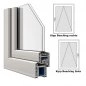 Preview: Veka Fenster in weiß, Breite 600 mm x wählbare Höhe, Kipp Funktion. Veka Kunststofffenster
