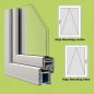 Preview: Veka Fenster in weiß, Breite 600 mm x wählbare Höhe, Kipp Funktion. Veka Kunststofffenster